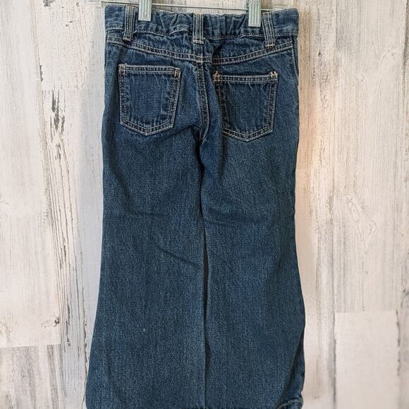 GYMBOREE Scottie Dog Boot Cutt Distressed Blue Jeans Girls Size 4 - Picture 2 of 7